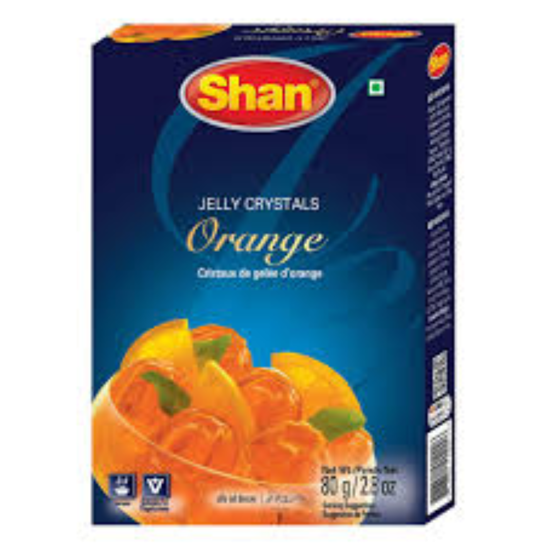 SHAN HALAL CRYSTAL JELLY ORANGE 80G